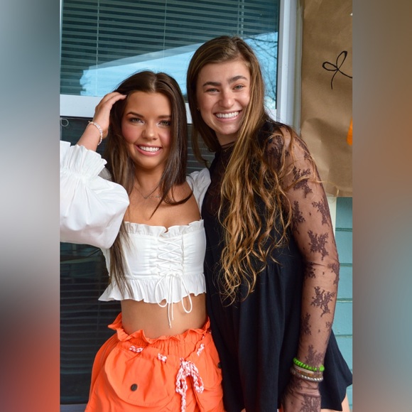 Heather White Long Sleeve Crop Top - Picture 3 of 6